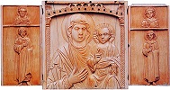 Триптих с образом Богородицы Одигидрии и святыми. X в. (Художественная галерея Уолтерса. Балтимор, США)